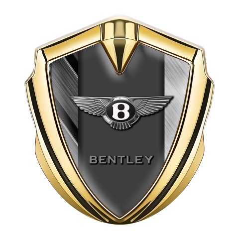 Bentley Seitenflugel Emblem Aufkleber Goldtonfarbe Mit Metall Elemente Design