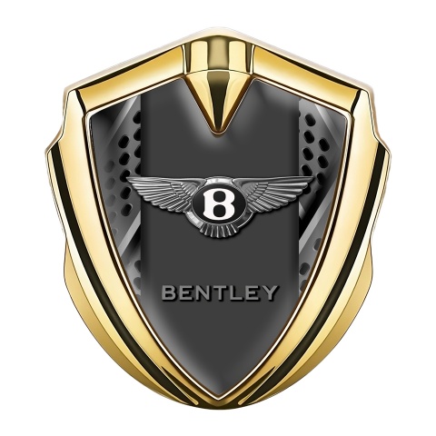 Bentley Self Adhesive Bodyside Emblem Gold Bladed Effect Classic Logo