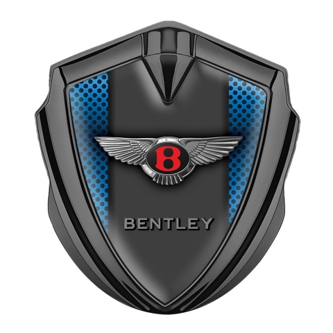 Bentley Self Adhesive Bodyside Emblem Graphite Blue Grate Central Pilon