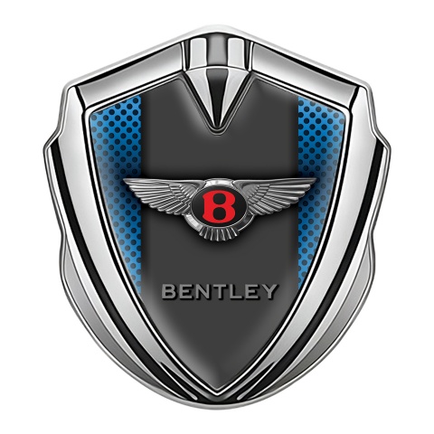 Bentley Self Adhesive Bodyside Emblem Silver Blue Grate Central Pilon