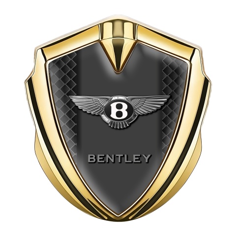 Bentley Self Adhesive Bodyside Emblem Gold Grey Fence Effect Edition