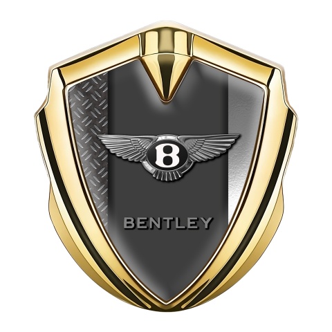 Bentley Tuning Emblem Self Adhesive Gold Difference Metal Classic Logo