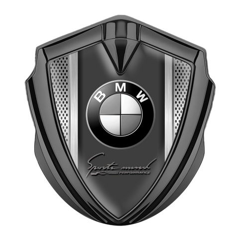 BMW Emblem Abzeichen Graphit Tonfarbe Sport Auflage