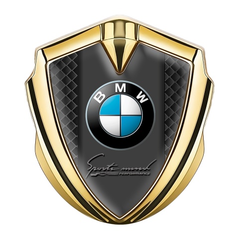 BMW Emblem Abzeichen Goldtonfarbe Klassisch Logo Stil