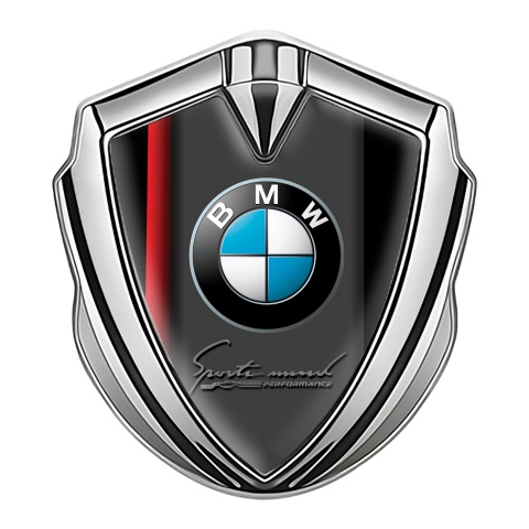 BMW Bodyside Domed Emblem Silver Red Line Sport Edition