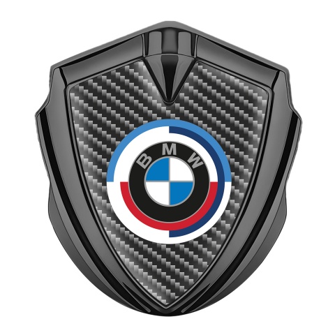 BMW Trunk Emblem Badge Graphite Dark Carbon Colorful Center Logo