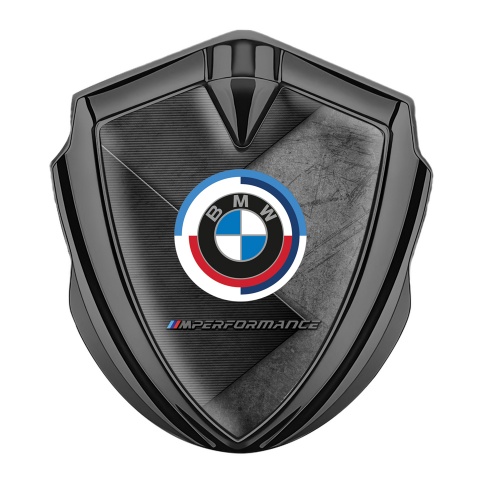 BMW Bodyside Badge Self Adhesive Graphite Dark Plate M Performance 