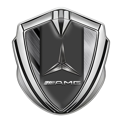 Mercedes Amg Emblem Aufkleber Autozubehor Silbertonfarbe mit Matte Legierung Basis Design